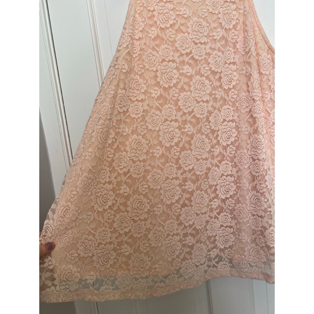Torrid Goddess Tank Top Light Pink Floral Lace Tank Top Coquette Women's 1 / 1X - Picture 3 of 9